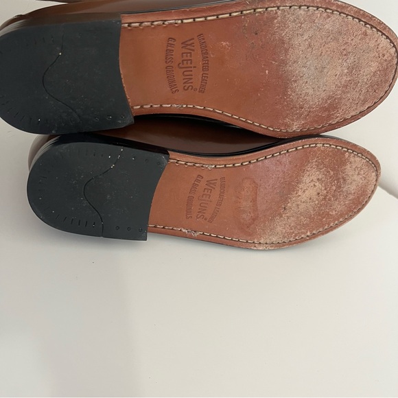 G.H. Bass Weejuns Brown Leather Ombre Whitney Loafers - Picture 9 of 9